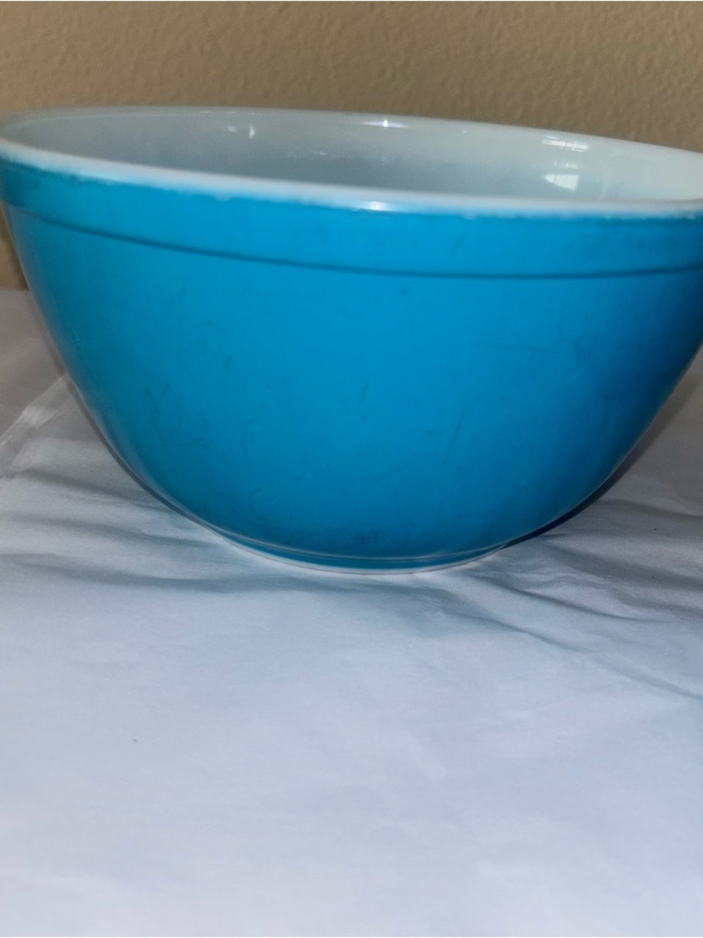 2 Vintage Pyrex Primary Color Americana? Turquoise Blue 401 402 - Picture 2 of 14